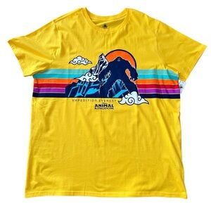 Expedition Everest Yeti Animal Kingdom Disney Yellow Graphic T-Shirt size XL